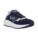 EMPORIO ARMANI MEN EA7 TRAINERS SKY CAPTAIN/WHITE - Image 3