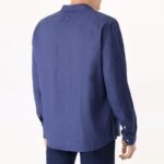 BOSS MEN H-LIAM REGULAR FIT LINEN SHIRT DARK BLUE - Image 2