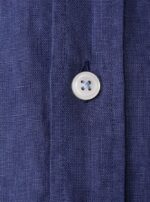 BOSS MEN H-LIAM REGULAR FIT LINEN SHIRT DARK BLUE - Image 4