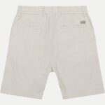 BOSS MEN SLIM-FIT LINEN SHORTS LIGHT BEIGE - Image 2