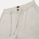 BOSS MEN SLIM-FIT LINEN SHORTS LIGHT BEIGE - Image 4