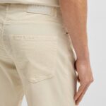 BOSS MEN H RE MAINE5 REGULAR FIT TROUSERS IN STRETCH COTTON TWILL OPEN WHITE - Image 2