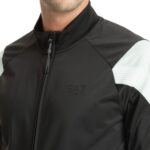EMPORIO ARMANI EA7 TUTA GYM TECHNICAL FABRIC TRACKSUIT BLACK-WHITE - Image 4