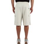 EMPORIO ARMANI EA7 MEN TRAIN ATHLETIC MIX BERMUDA SHORTS SILVER BIRCH - Image 2