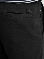 BOSS MEN SLIM-FIT LINEN SHORTS BLACK - Image 3