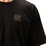 EMPORIO ARMANI MEN EA7 GOLD LABEL SHORT SLEEVED T-SHIRT BLACK - Image 3
