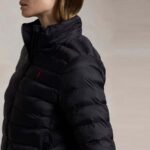 POLO RALPH LAUREN WOMAN WATER-RESISTANT PACKABLE HOODED JACKET BLACK - Image 5