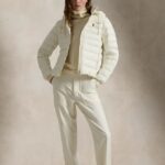 POLO RALPH LAUREN WOMAN WATER-RESISTANT PACKABLE HOODED JACKET ESTATE CREAM - Image 3