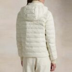 POLO RALPH LAUREN WOMAN WATER-RESISTANT PACKABLE HOODED JACKET ESTATE CREAM - Image 2
