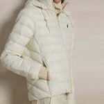 POLO RALPH LAUREN WOMAN WATER-RESISTANT PACKABLE HOODED JACKET ESTATE CREAM - Image 4