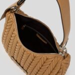 KARL LAGERFELD WOMEN K/WEAVE HOBO BAG CARAMEL - Image 4