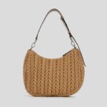 KARL LAGERFELD WOMEN K/WEAVE HOBO BAG CARAMEL - Image 2