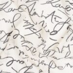 KARL LAGERFELD WOMEN K/ESSENTIAL SCRIBBLE SCARF CANNOLI CREAM - Image 4