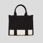 KARL LAGERFELD WOMEN RUE ST-GUILLAUME MINI TOTE BAG CANNOLI CREAM-BLACK - Image 2