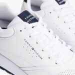 TOMMY HILFIGER MEN CLEAT TRAINERS WITH LEATHER WHITE - Image 4
