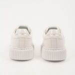 KARL LAGERFELD MENS KAPRIKA GEOMETRIKARL LOGO SNEAKERS WHITE LEATHER - Image 2