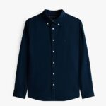 TOMMY HILFIGER MEN TH FLEX REGULAR FIT POPLIN SHIRT DESERT SKY - Image 5