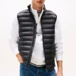 TOMMY HILFIGER MEN'S PACKABLE QUILED GILET BLACK