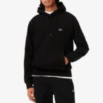 LACOSTE MEN'S COTTON JOGGER HOODIE BLACK