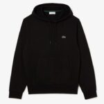 LACOSTE MEN'S COTTON JOGGER HOODIE BLACK - Image 4