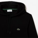 LACOSTE MEN'S COTTON JOGGER HOODIE BLACK - Image 3