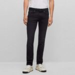 BOSS MAN H-DELAWARE SLIM-FIT JEANS BLACK