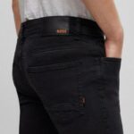 BOSS MAN H-DELAWARE SLIM-FIT JEANS BLACK - Image 3