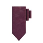 HUGO MEN'S SILK-BLEND TIE 6 CM DARK RED - Image 4