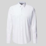 BOSS MEN'S REGULAR FIT BUSINESS SHIRT WITH KENT C1-222 WHITE - Image 4