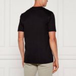 BOSS MEN'S JERSEY COTTON T-SHIRT REGULAR-FIT H-THOMPSON 655 BLACK - Image 2