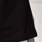 BOSS MEN'S JERSEY COTTON T-SHIRT REGULAR-FIT H-THOMPSON 655 BLACK - Image 4