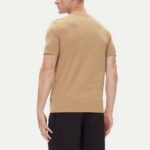 BOSS MEN'S COTTON JERSEY T-SHIRT REGULAR-FIT H-THOMPSON 260 MEDIOUM BEIGE - Image 2