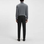 BOSS MEN'S SLIM FIT KAITON TROUSER IN A STRETCH-COTTON BLEND BLACK - Image 2