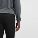 BOSS MEN'S SLIM FIT KAITON TROUSER IN A STRETCH-COTTON BLEND BLACK - Image 3