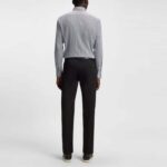 BOSS MEN'S SHIRT SLIM FIT-EASY IRON H-HANK-KENT STRIPED DARK BLUE - Image 2