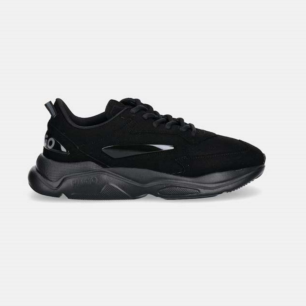 50548504-01-3 HUGO MEN'S SNEAKERS SHOES LEON RUN MFBB BLACK - Image 1