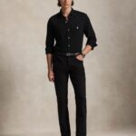 POLO RALPH LAUREN MEN'S FEATHERWEIGHT MESH SHIRT BLACK - Image 4