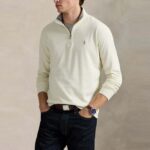 POLO RALPH LAUREN MEN'S LONG SLEEVE-KNIT LUXURY QUARTER-ZIP PULLOVER CRUISE - Image 3