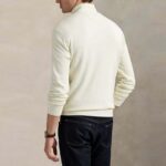 POLO RALPH LAUREN MEN'S LONG SLEEVE-KNIT LUXURY QUARTER-ZIP PULLOVER CRUISE - Image 2