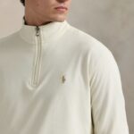 POLO RALPH LAUREN MEN'S LONG SLEEVE-KNIT LUXURY QUARTER-ZIP PULLOVER CRUISE - Image 4