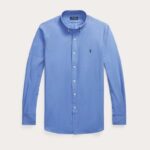 POLO RALPH LAUREN MEN'S SHIRT SLIM FIT STRETCH BLUE END ON END - Image 4
