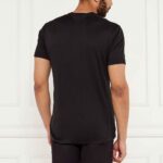 EMPORIO ARMANI EA7 MEN GOLD LABEL SHORT SLEEVED T-SHIRT BLACK - Image 3