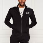EMPORIO ARMANI MAN EA7 TRAIN7 LINES TRACKSUIT BLACK - Image 2