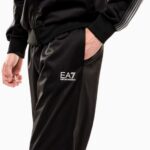 EMPORIO ARMANI MAN EA7 TRAIN7 LINES TRACKSUIT BLACK - Image 3