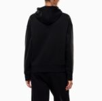 EMPORIO ARMANI EA7 WOMAN VISIBILITY HOODED SWEATSHIRT BLACK GOLD - Image 3