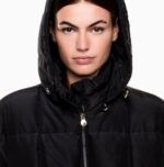 EMPORIO ARMANI EA7 WOMEN'S LONG JACKET HD EXTRA PADDED CORE BLACK - Image 3