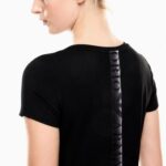 EMPORIO ARMANI EA7 WOMAN NATURAL VENTUS7 CREW NECK T-SHIRT BLACK - Image 2