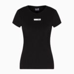 EMPORIO ARMANI EA7 WOMAN NATURAL VENTUS7 CREW NECK T-SHIRT BLACK - Image 4