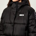 EMPORIO ARMANI EA7 WOMEN'S NATURAL VENTUS7 EXTRA PADDED JACKET BLACK - Image 2