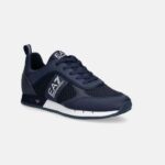 EMPORIO ARMANI MEN'S EA7 LACES SNEAKERS NAVY&WHITE - Image 3